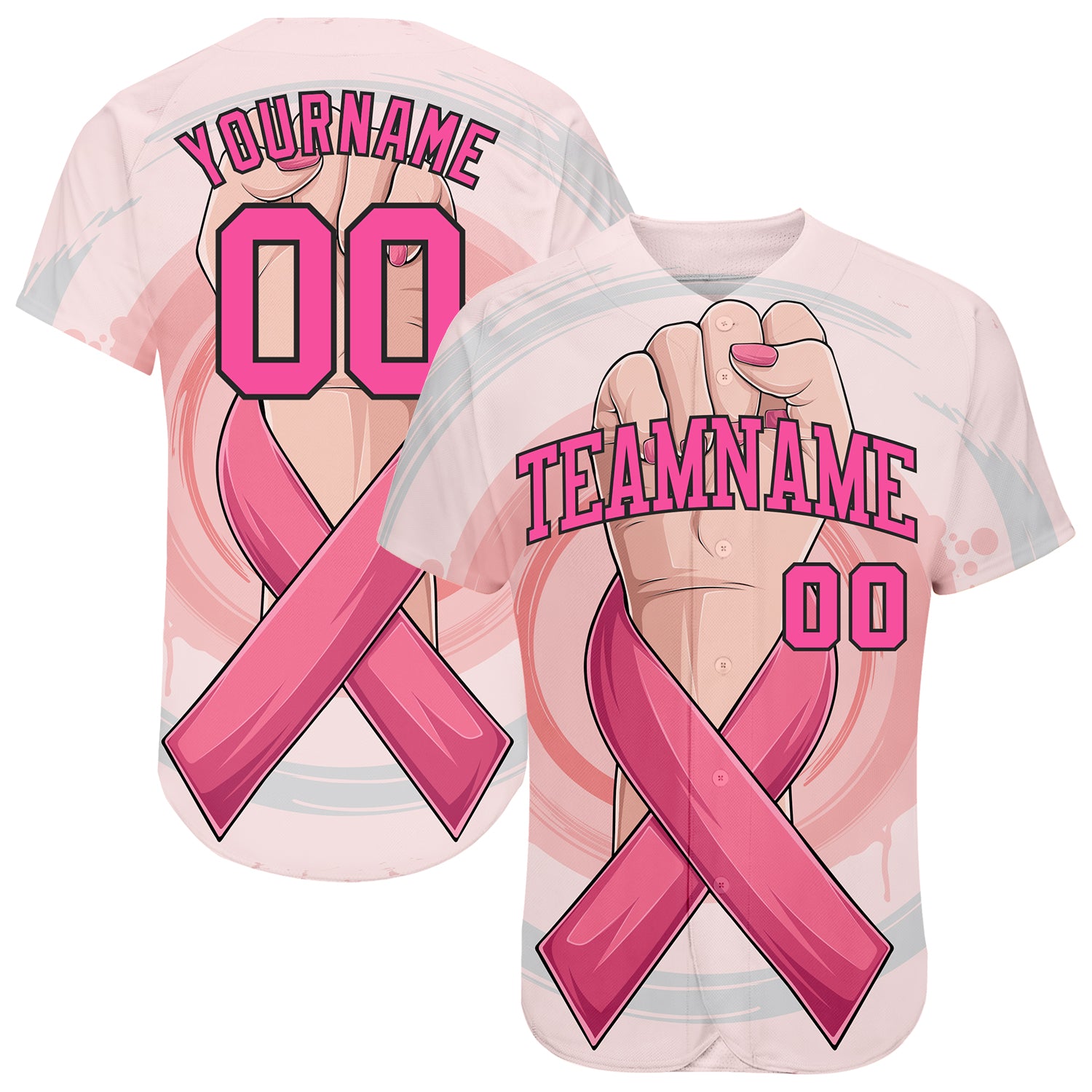 Custom-3D-Breast-Cancer-Awareness-Month-With-Woman-Hand-And-Pink-Ribbon-Women-Health-Care-Support-Baseball-MLB-Jersey-6639