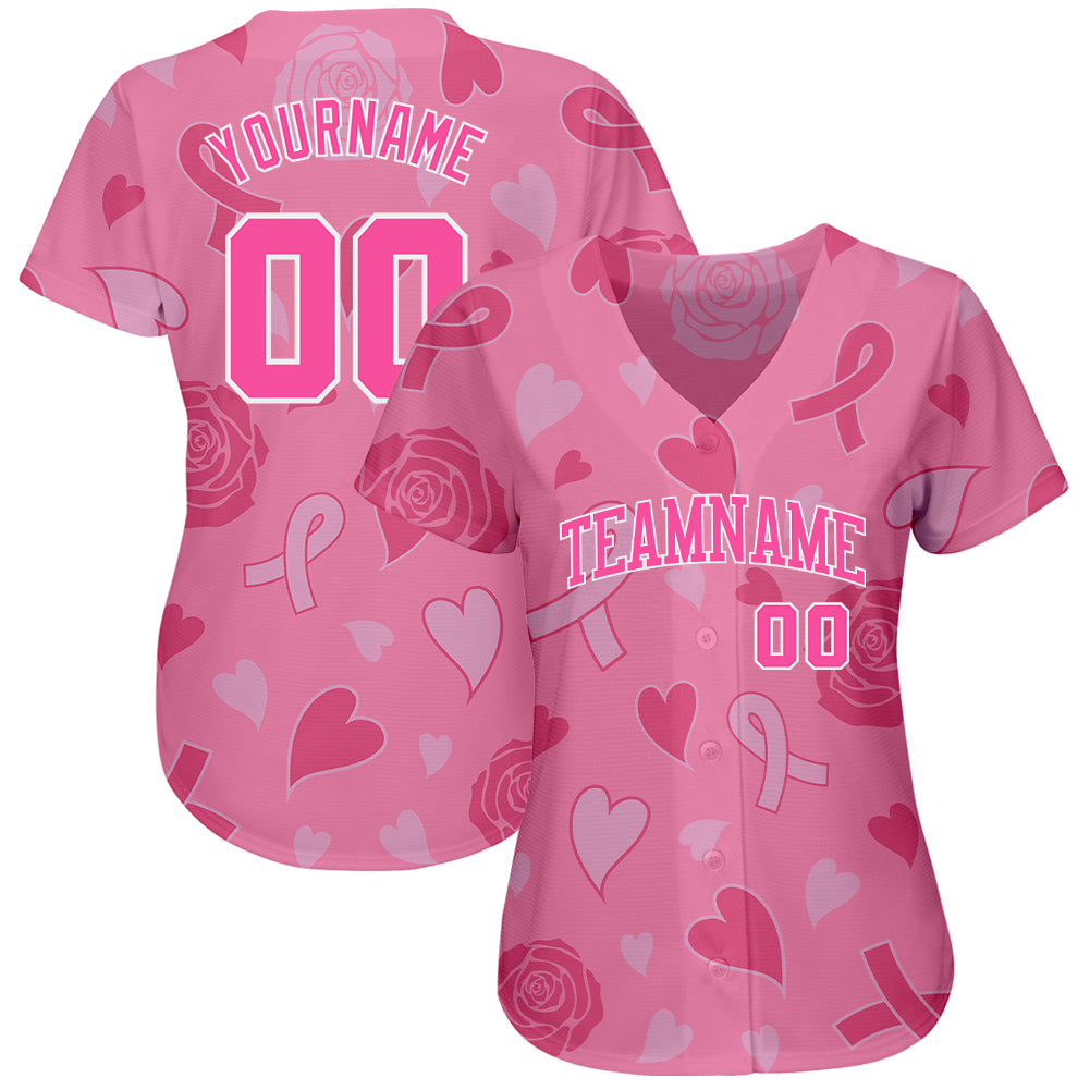 Custom-3D-Pink-Ribbon-Breast-Cancer-Awareness-Month-Women-Health-Care-Support-Baseball-MLB-Jersey-1627