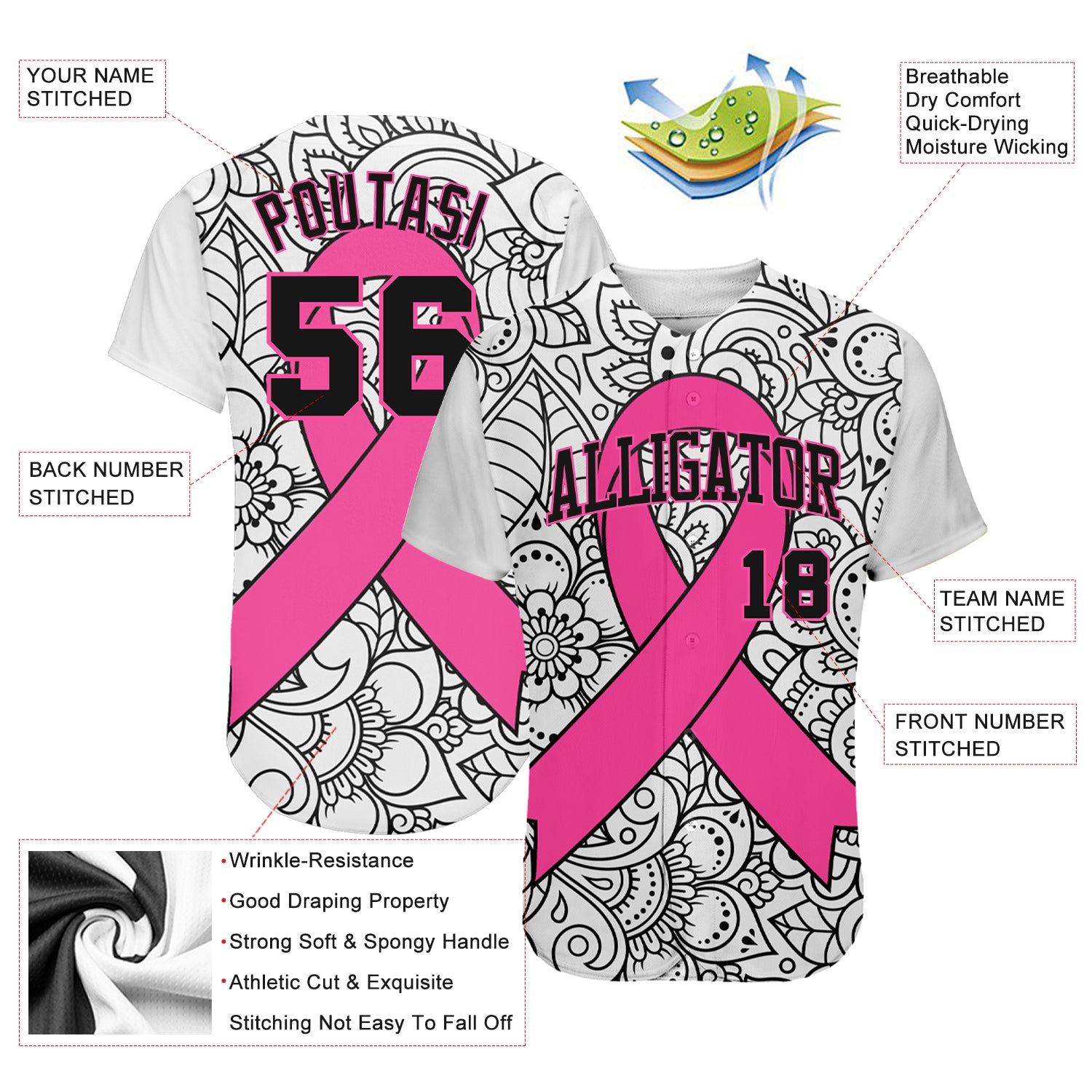 Custom-3D-Pink-Ribbon-Breast-Cancer-Awareness-Month-Women-Health-Care-Support-Baseball-MLB-Jersey-3345