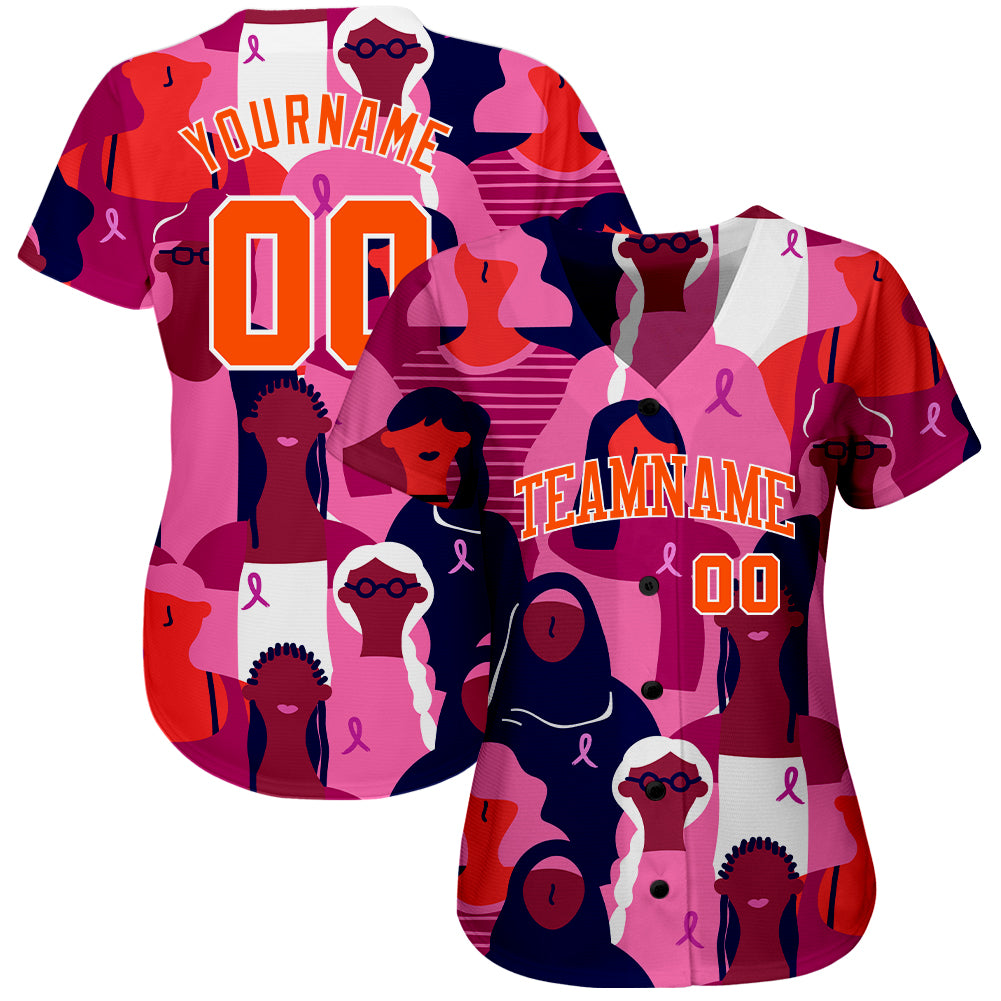 Custom-3D-Pink-Ribbon-Breast-Cancer-Awareness-Month-Women-Health-Care-Support-Baseball-MLB-Jersey-6812