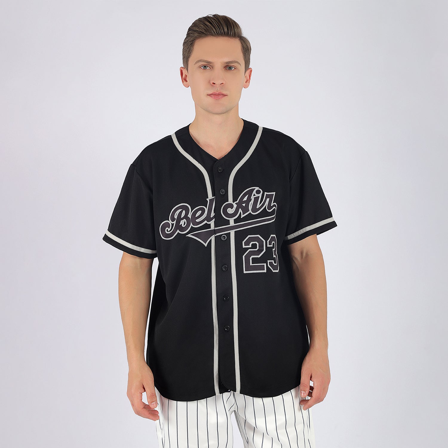 Custom-Black-Black-Gray-Baseball-MLB-Jersey-6798