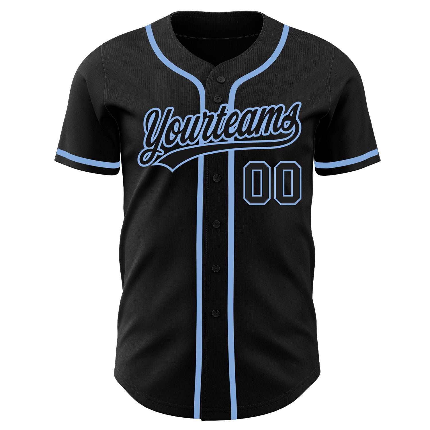 Custom-Black-Black-Light-Blue-Baseball-MLB-Jersey-5400