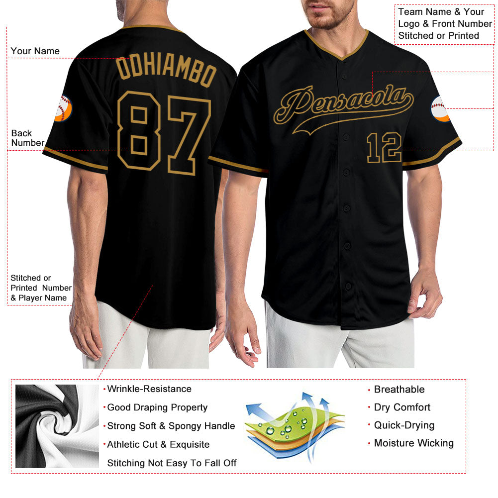 Custom-Black-Black-Old-Gold-Baseball-MLB-Jersey-6575
