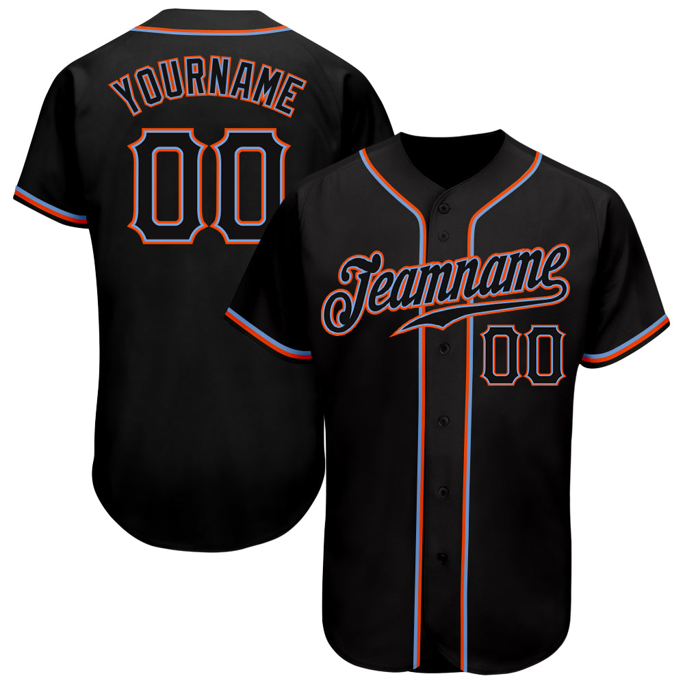Custom-Black-Black-Orange-Baseball-MLB-Jersey-3044