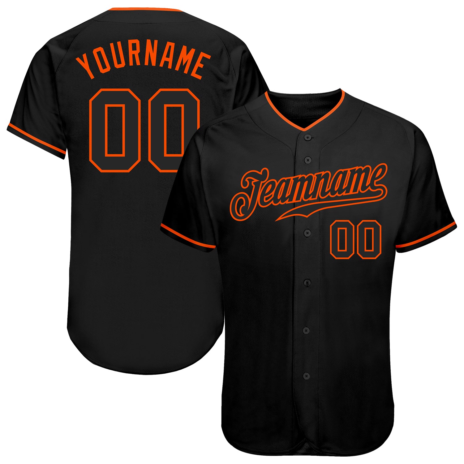 Custom-Black-Black-Orange-Baseball-MLB-Jersey-4944