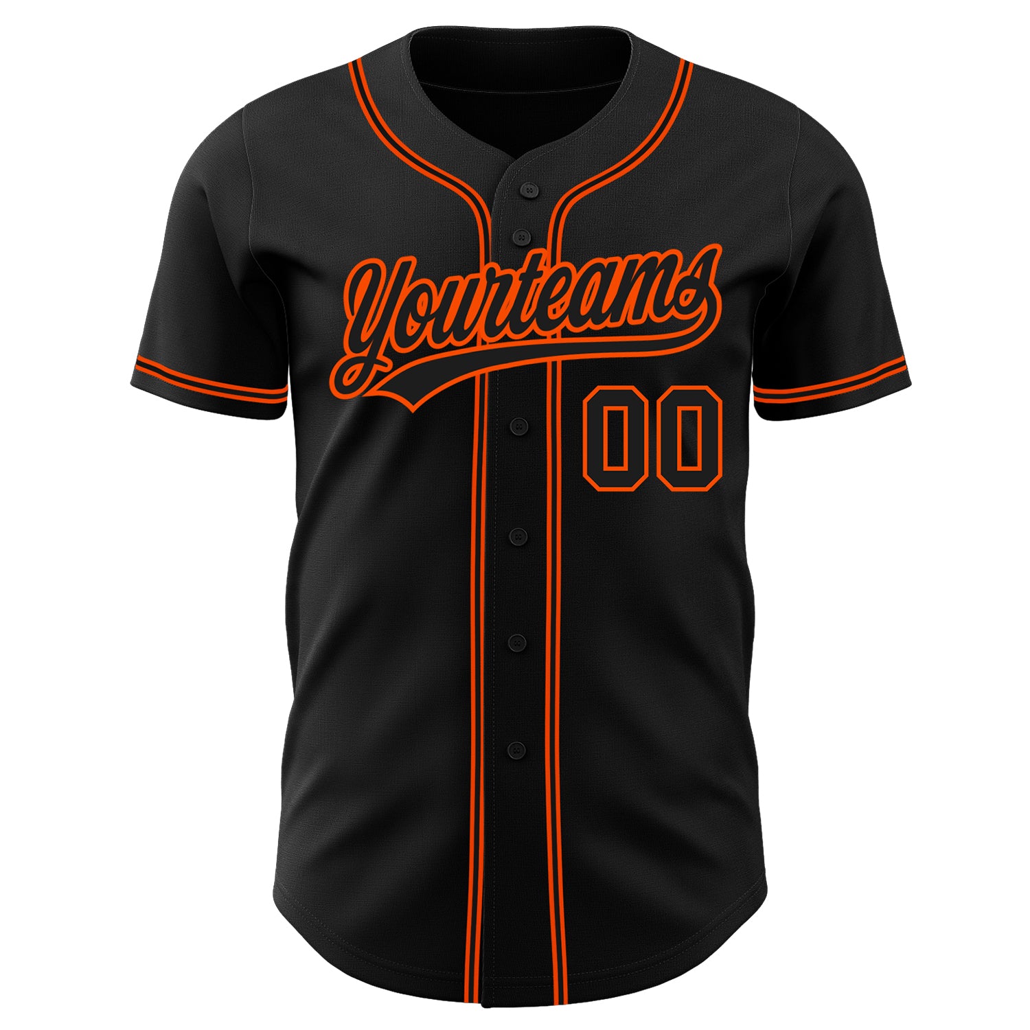 Custom-Black-Black-Orange-Baseball-MLB-Jersey-7958