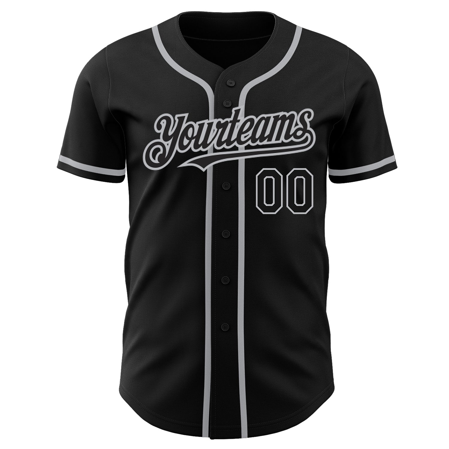 Custom-Black-Gray-Baseball-MLB-Jersey-5081