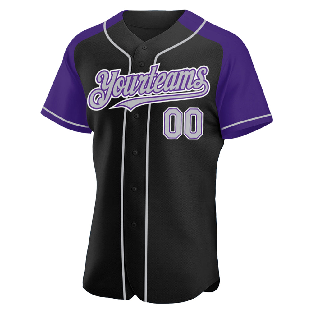 Custom-Black-Gray-Purple-Baseball-MLB-Jersey-3350