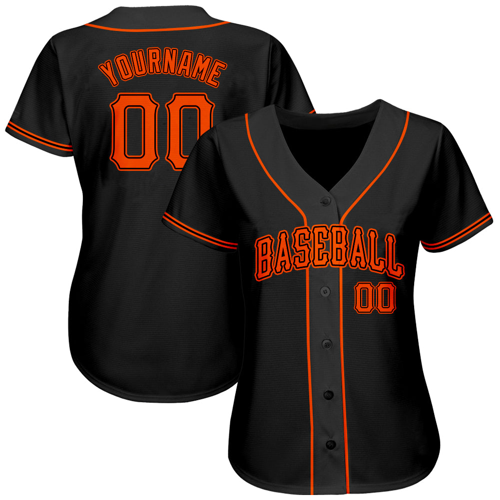Custom-Black-Orange-Baseball-MLB-Jersey-3134
