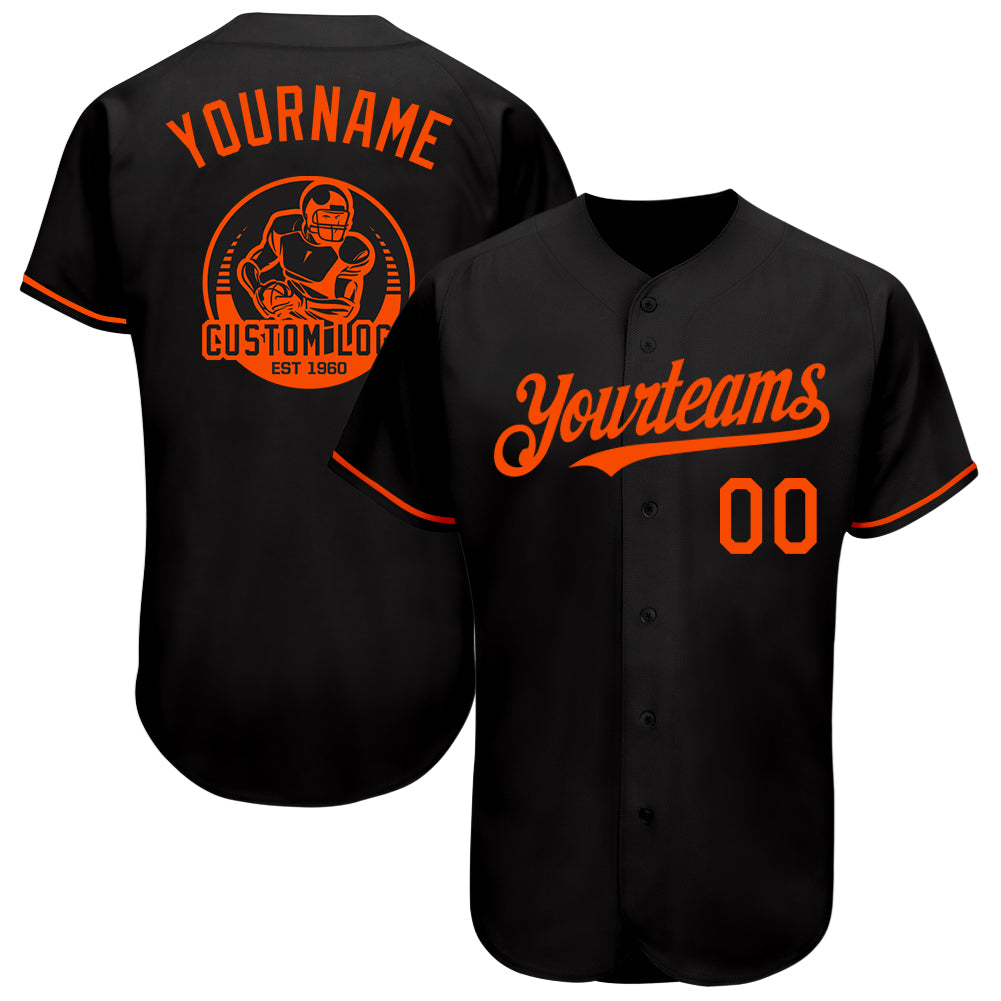 Custom-Black-Orange-Baseball-MLB-Jersey-6438