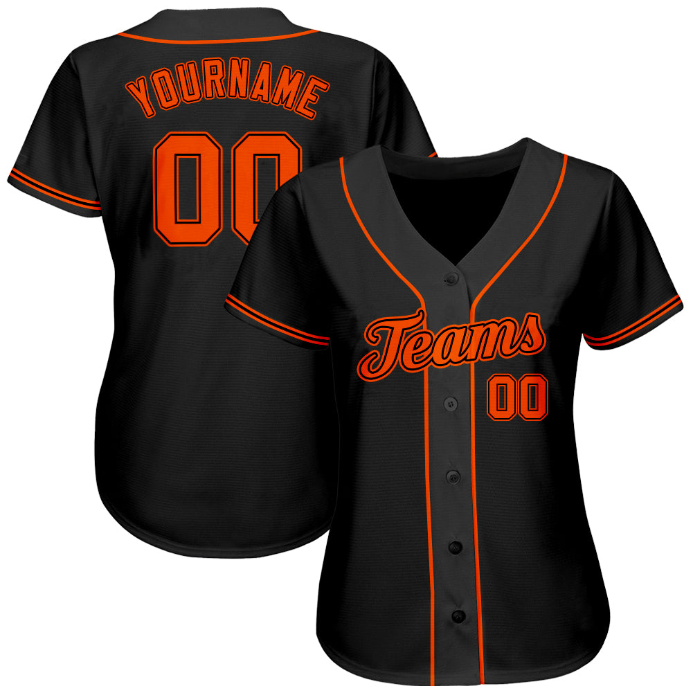 Custom-Black-Orange-Baseball-MLB-Jersey-8501