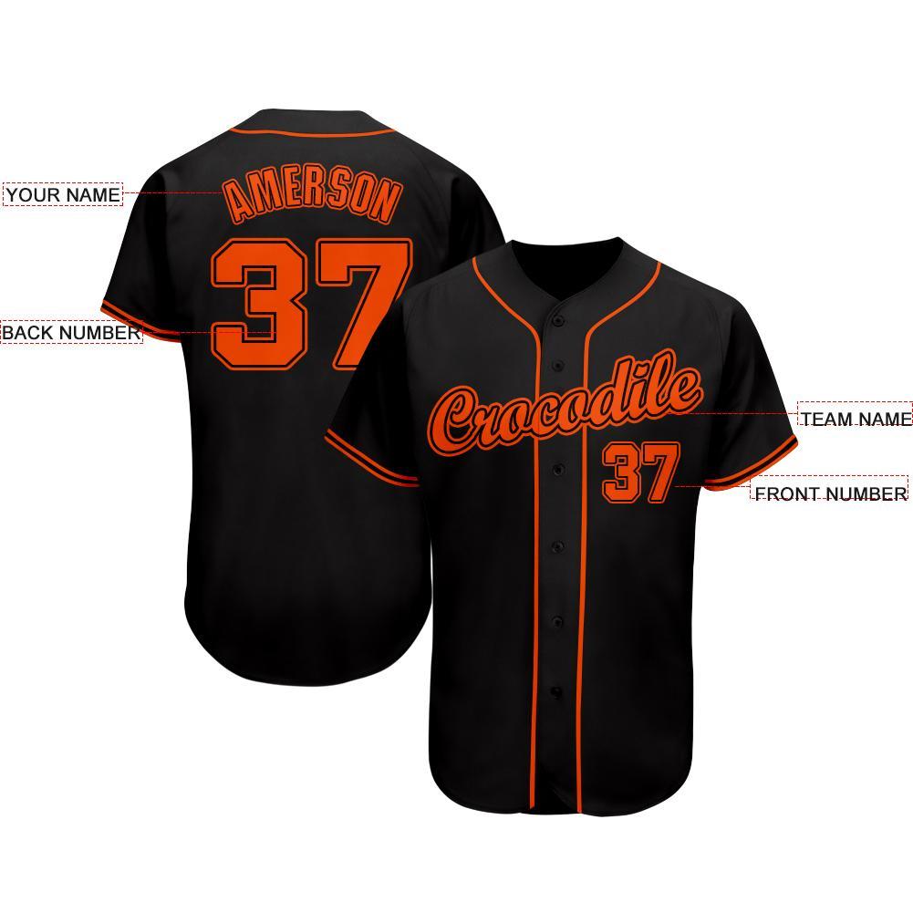 Custom-Black-Orange-Baseball-MLB-Jersey-8799