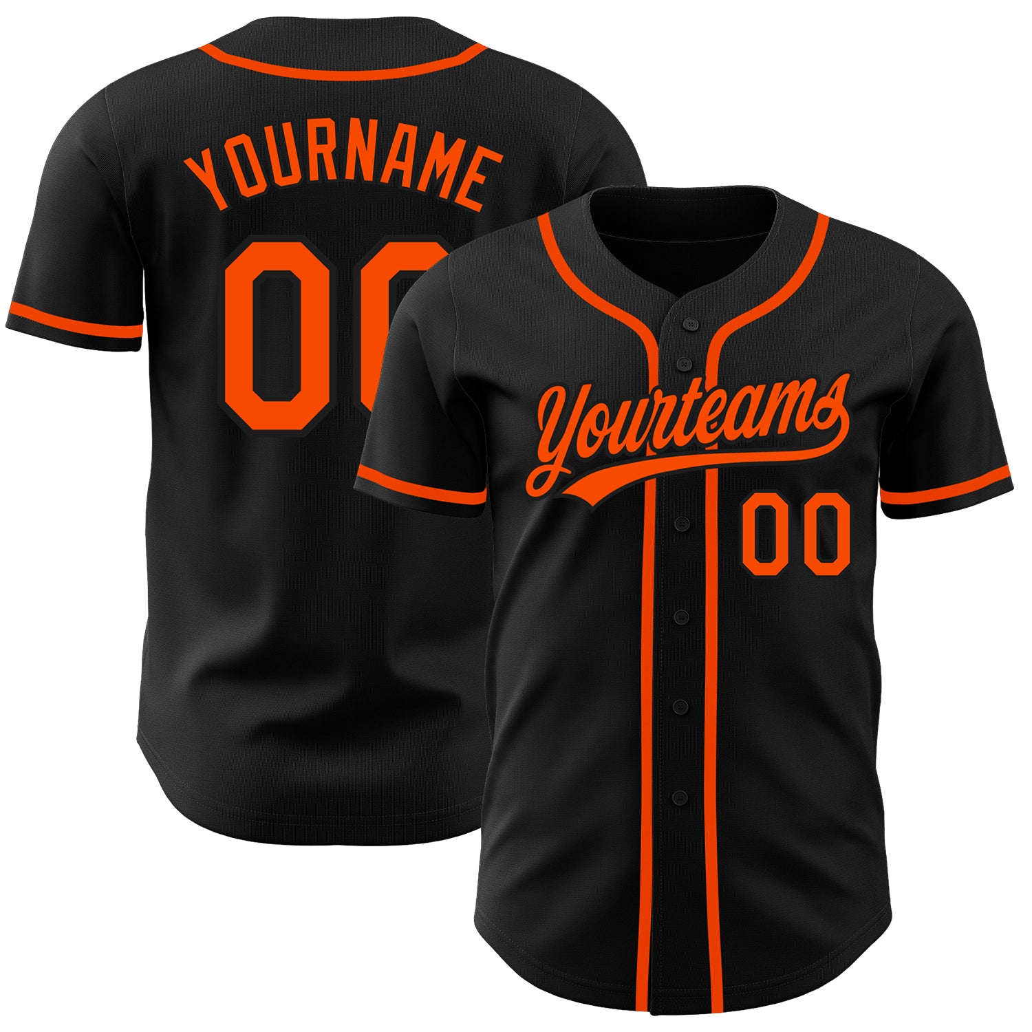 Custom-Black-Orange-Baseball-MLB-Jersey-9626