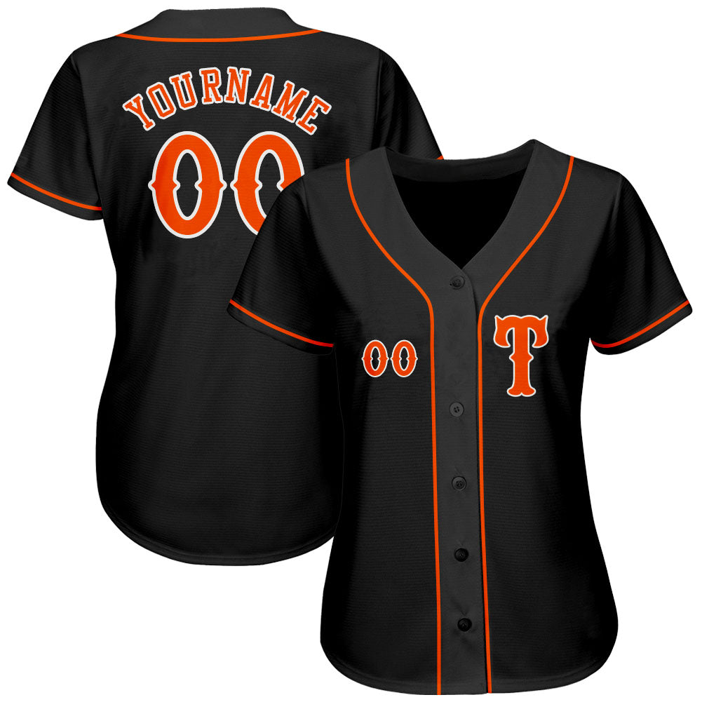 Custom-Black-Orange-White-Baseball-MLB-Jersey-3234