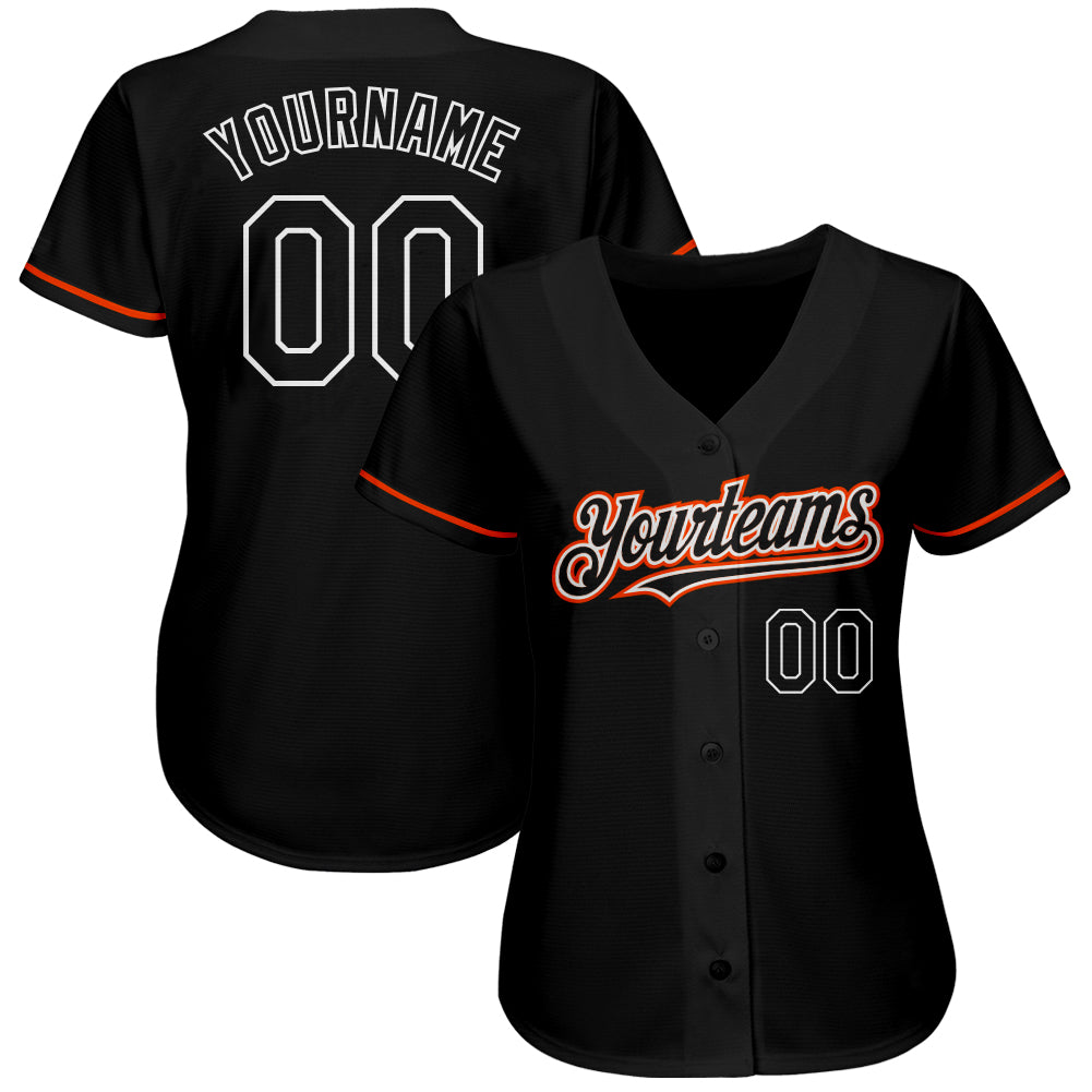 Custom-Black-Orange-White-Baseball-MLB-Jersey-4865