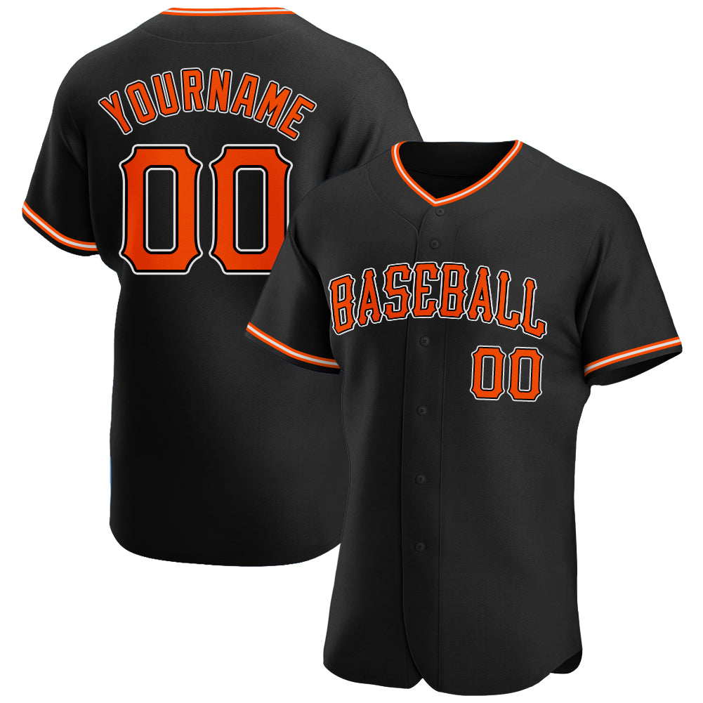 Custom-Black-Orange-White-Baseball-MLB-Jersey-8744