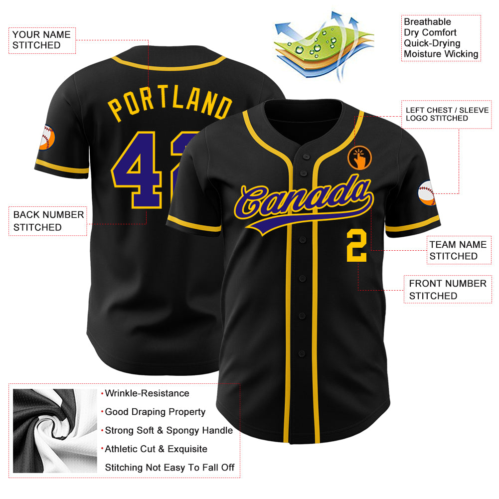 Custom-Black-Purple-Gold-Baseball-MLB-Jersey-1940