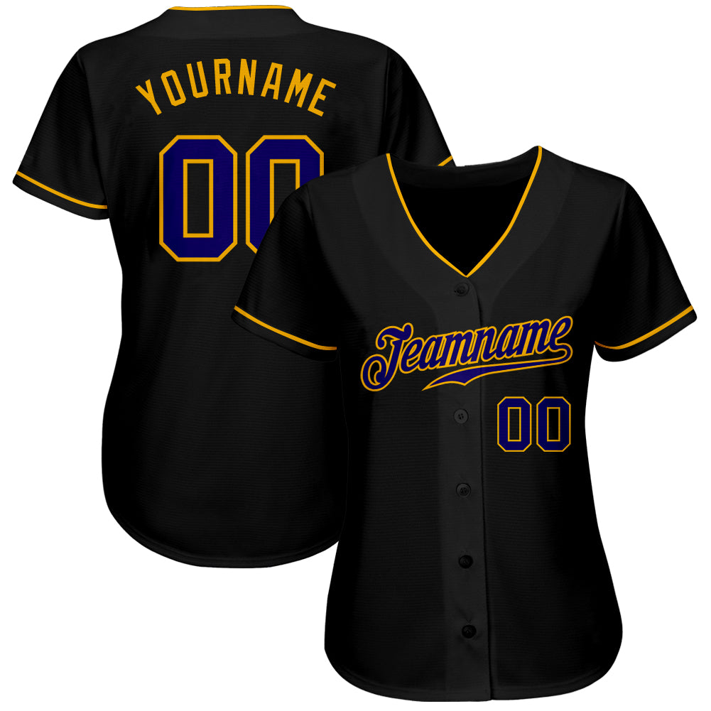 Custom-Black-Purple-Gold-Baseball-MLB-Jersey-3350