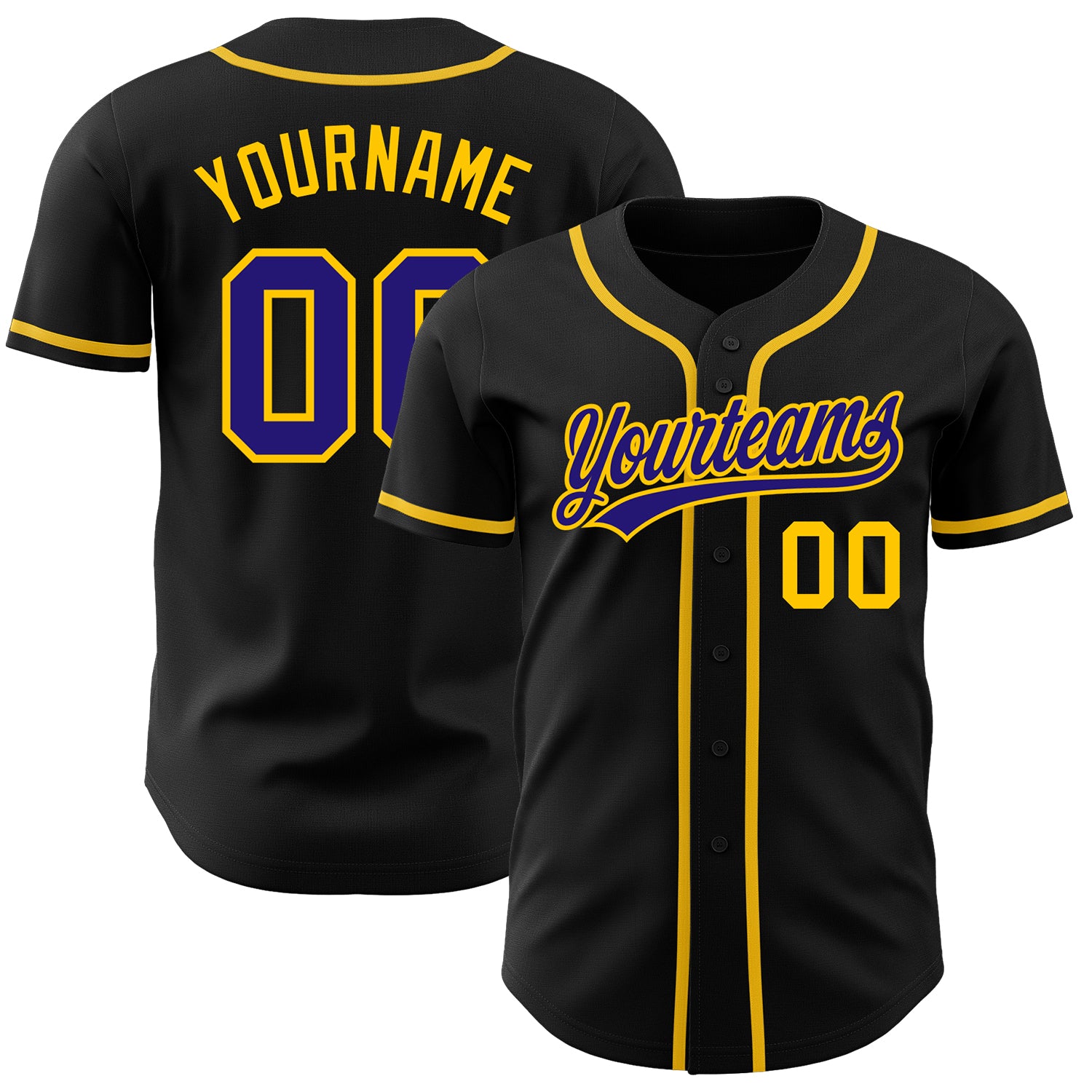 Custom-Black-Purple-Gold-Baseball-MLB-Jersey-4495
