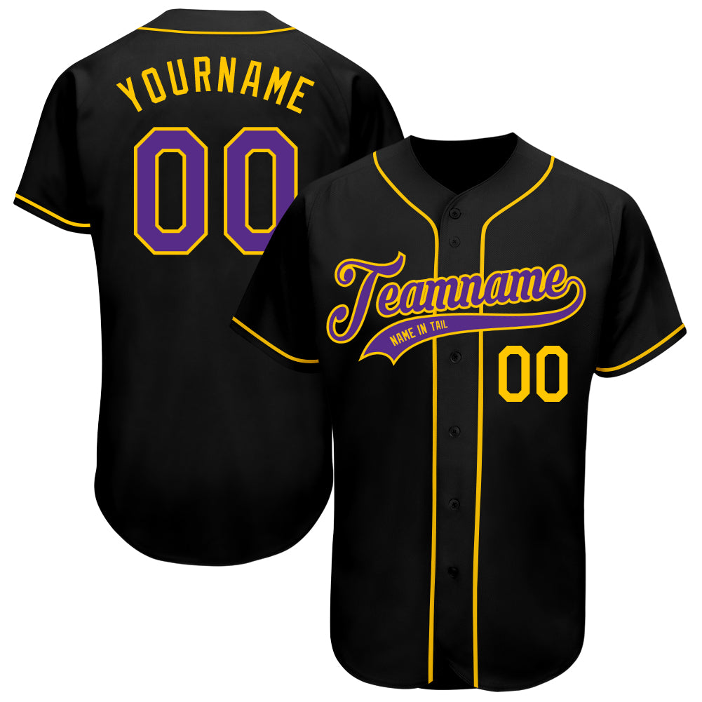 Custom-Black-Purple-Gold-Baseball-MLB-Jersey-5056