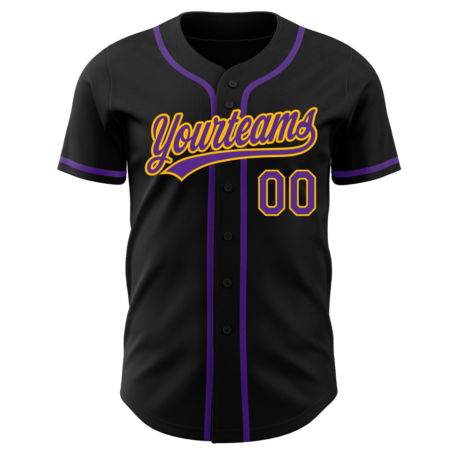 Custom-Black-Purple-Gold-Baseball-MLB-Jersey-7694