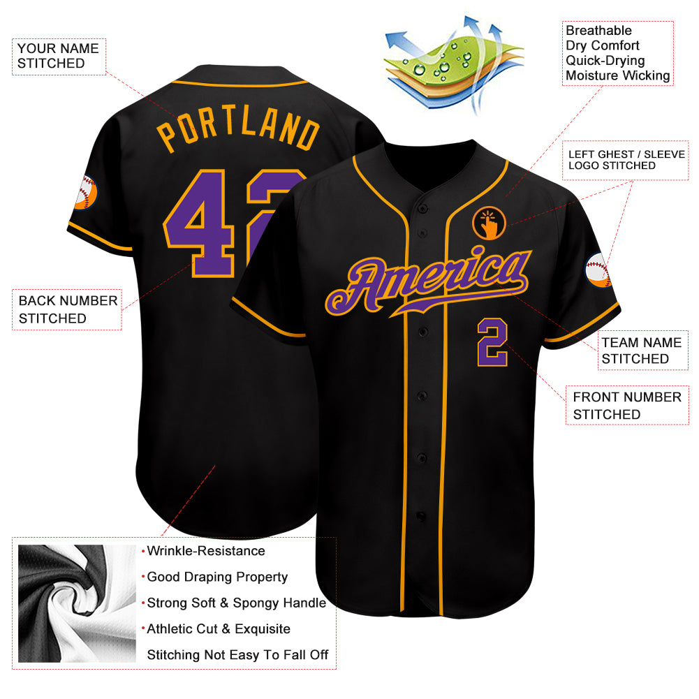 Custom-Black-Purple-Gold-Baseball-MLB-Jersey-8028