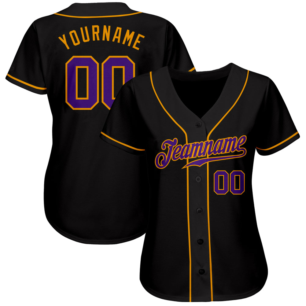 Custom-Black-Purple-Gold-Baseball-MLB-Jersey-8340