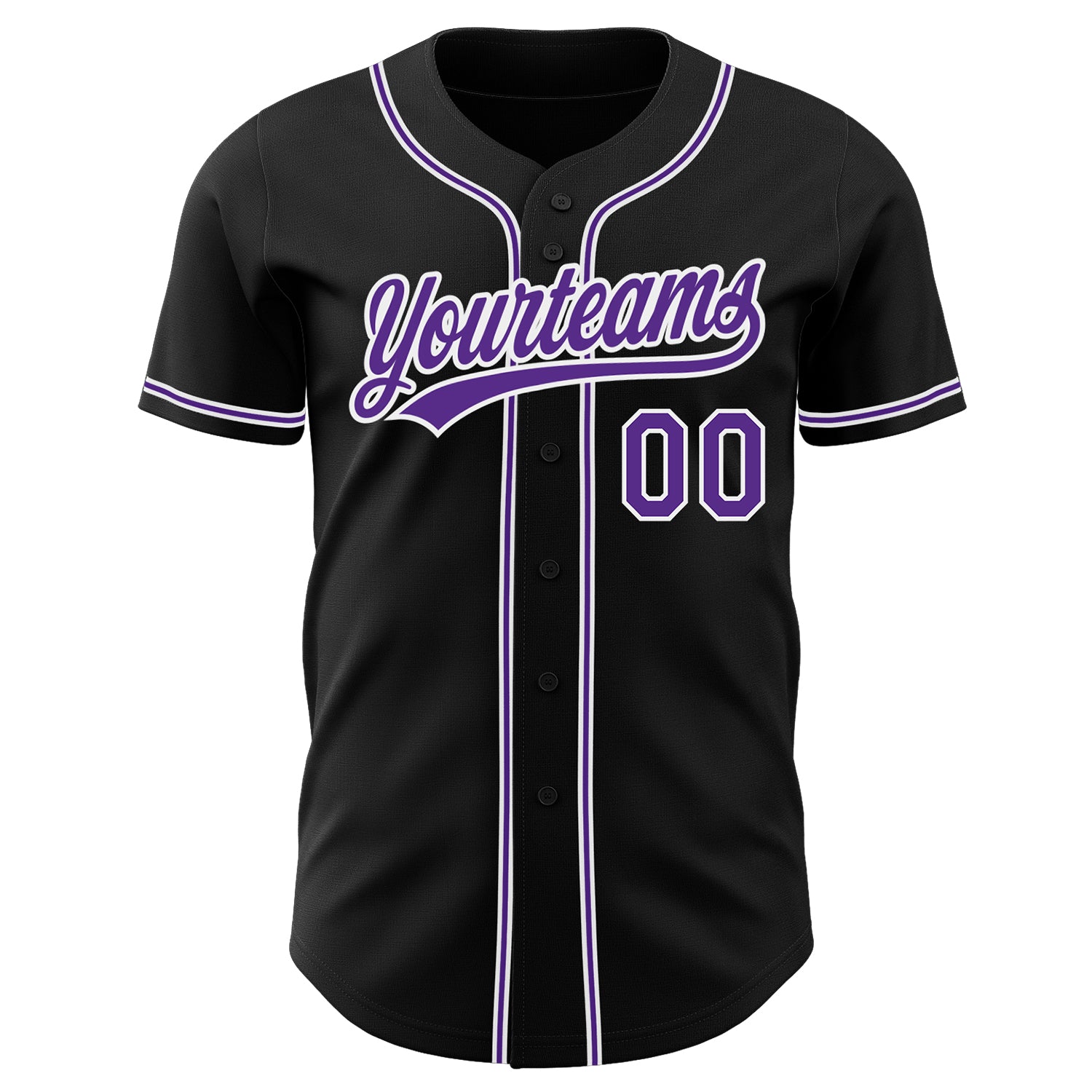Custom-Black-Purple-White-Baseball-MLB-Jersey-2924