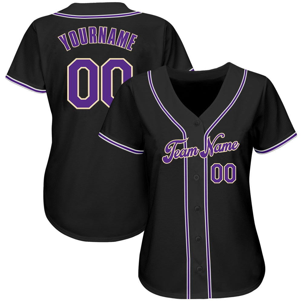 Custom-Black-Purple-White-Baseball-MLB-Jersey-8504