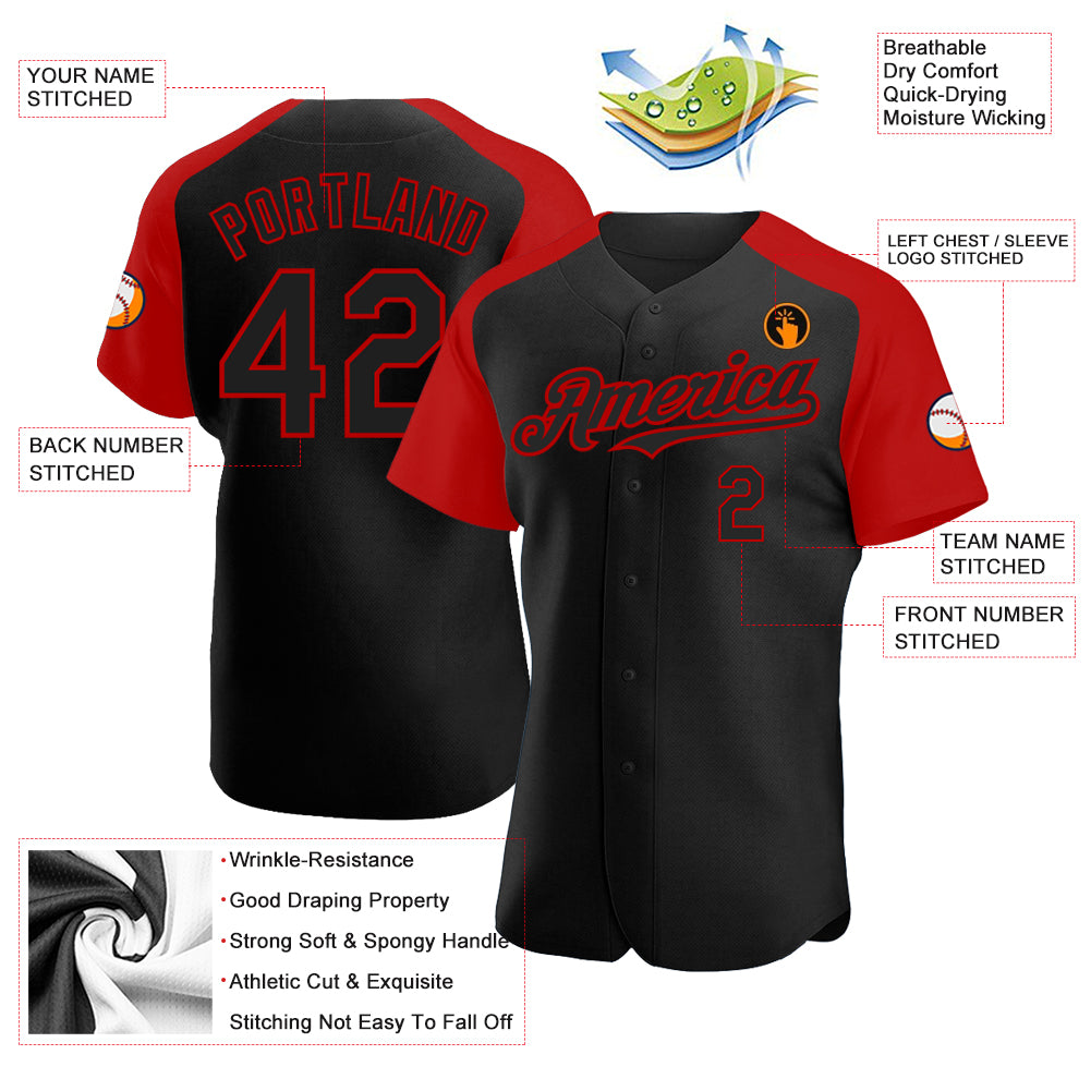Custom-Black-Red-Baseball-MLB-Jersey-3652