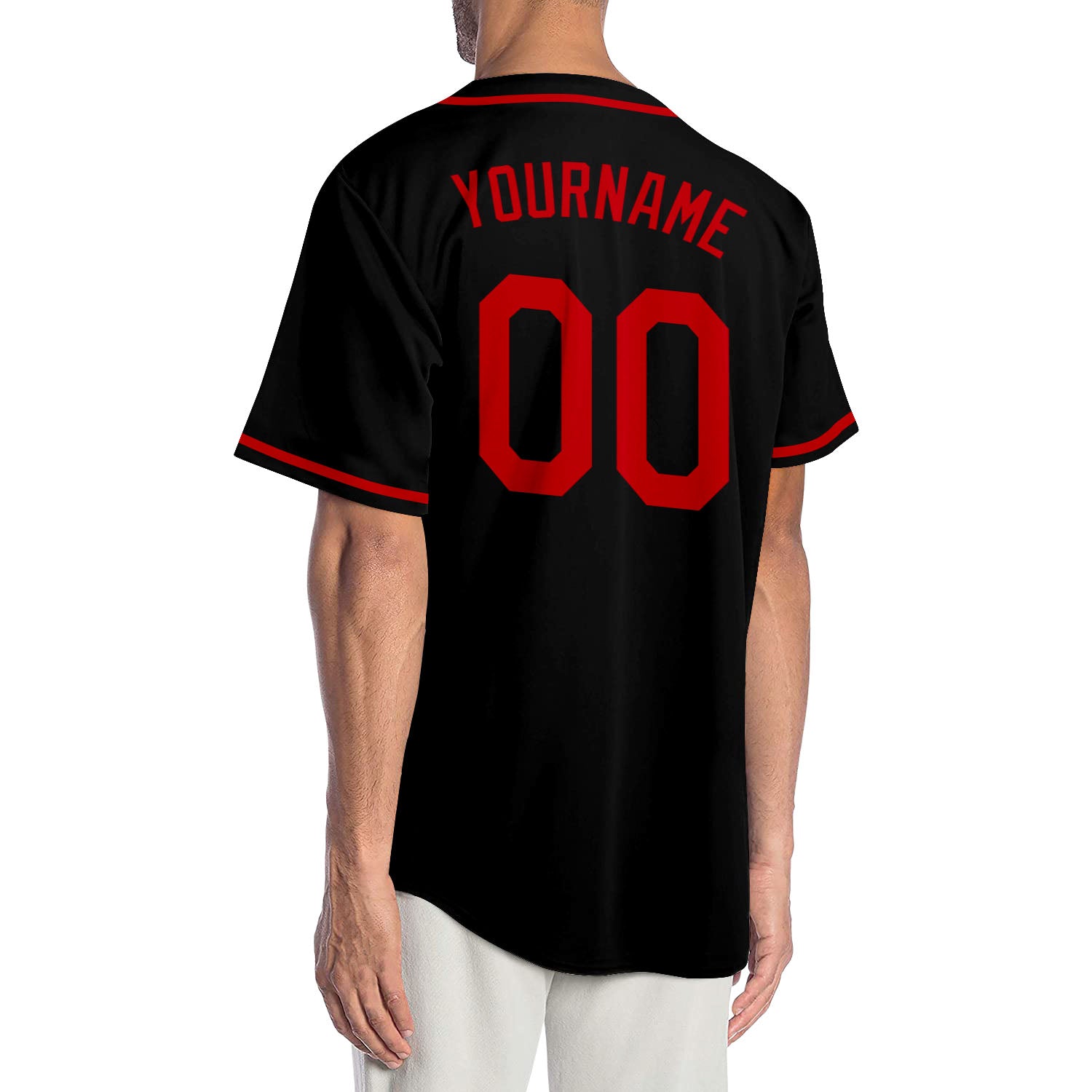 Custom-Black-Red-Baseball-MLB-Jersey-4309