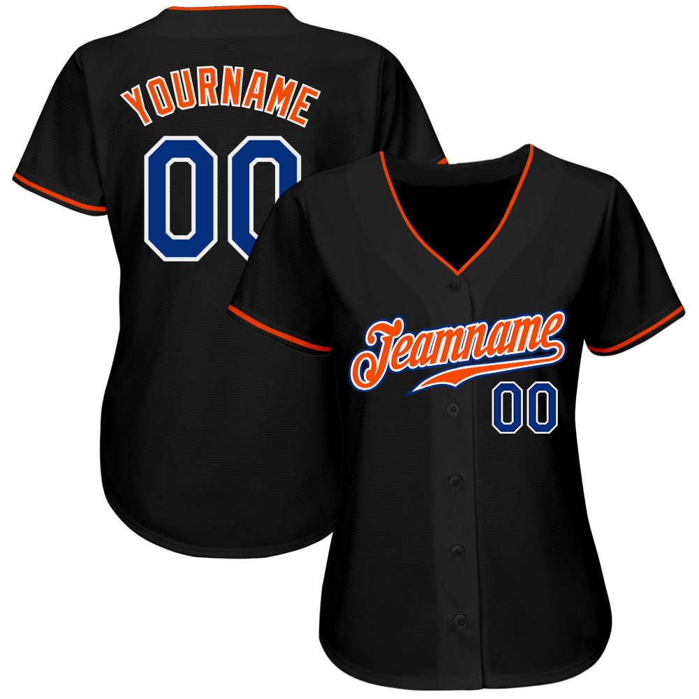 Custom-Black-Royal-Orange-Baseball-MLB-Jersey-2202