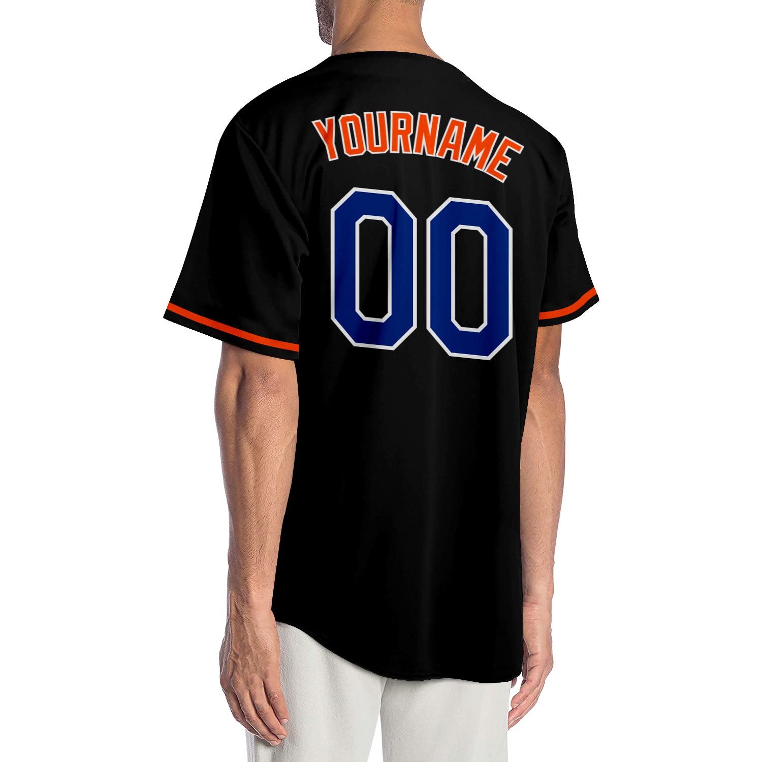 Custom-Black-Royal-Orange-Baseball-MLB-Jersey-9687