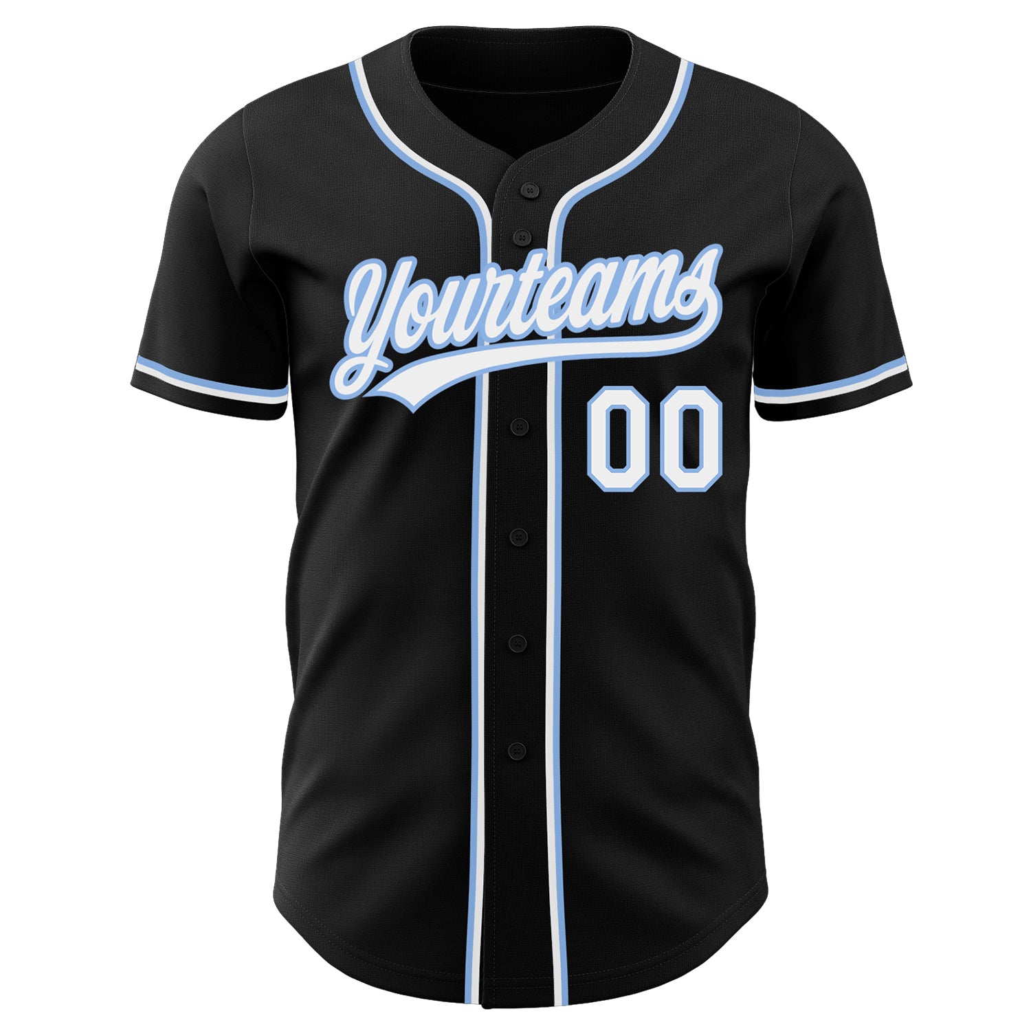 Custom-Black-White-Light-Blue-Baseball-MLB-Jersey-4249