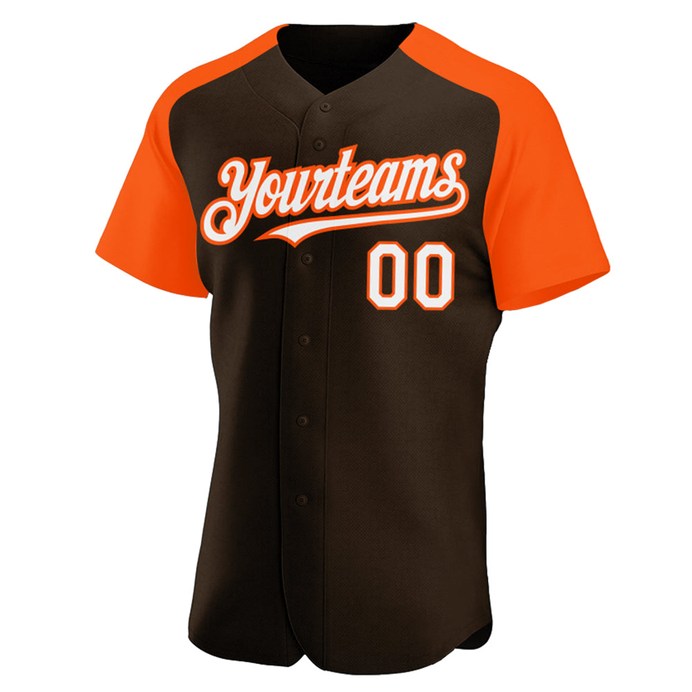 Custom-Brown-White-Orange-Baseball-MLB-Jersey-6397
