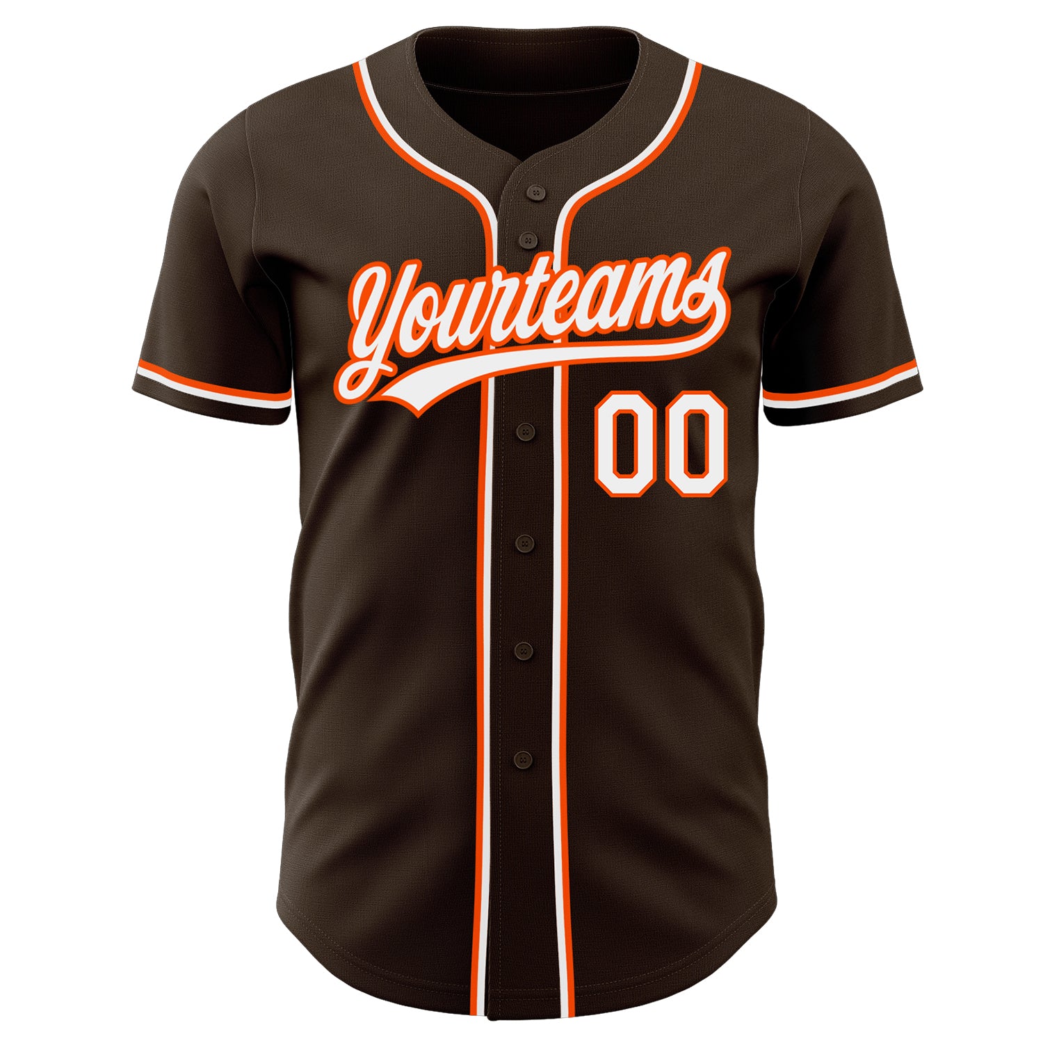 Custom-Brown-White-Orange-Baseball-MLB-Jersey-9647