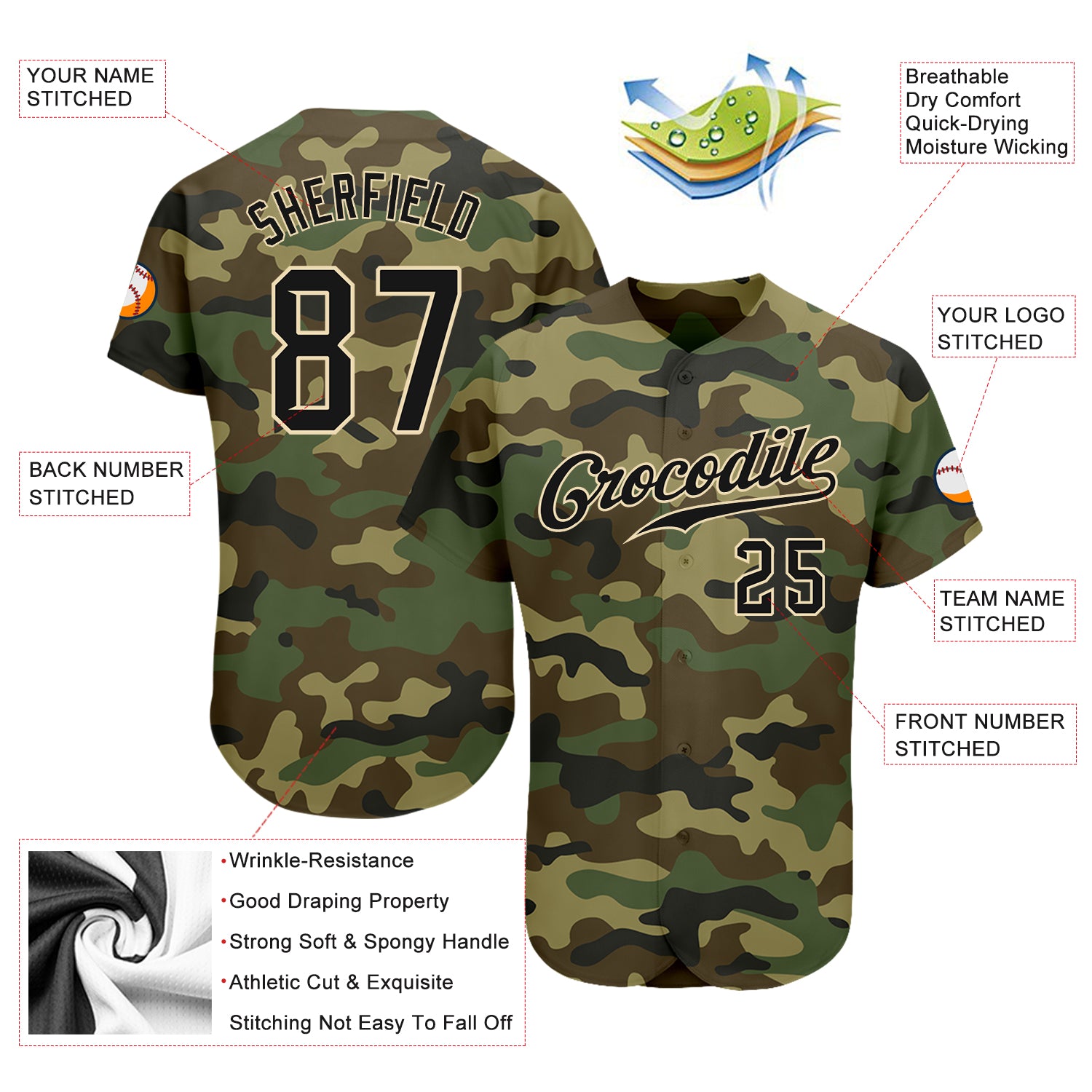 Custom-Camo-Black-Cream-Salute-To-Service-Baseball-MLB-Jersey-2362