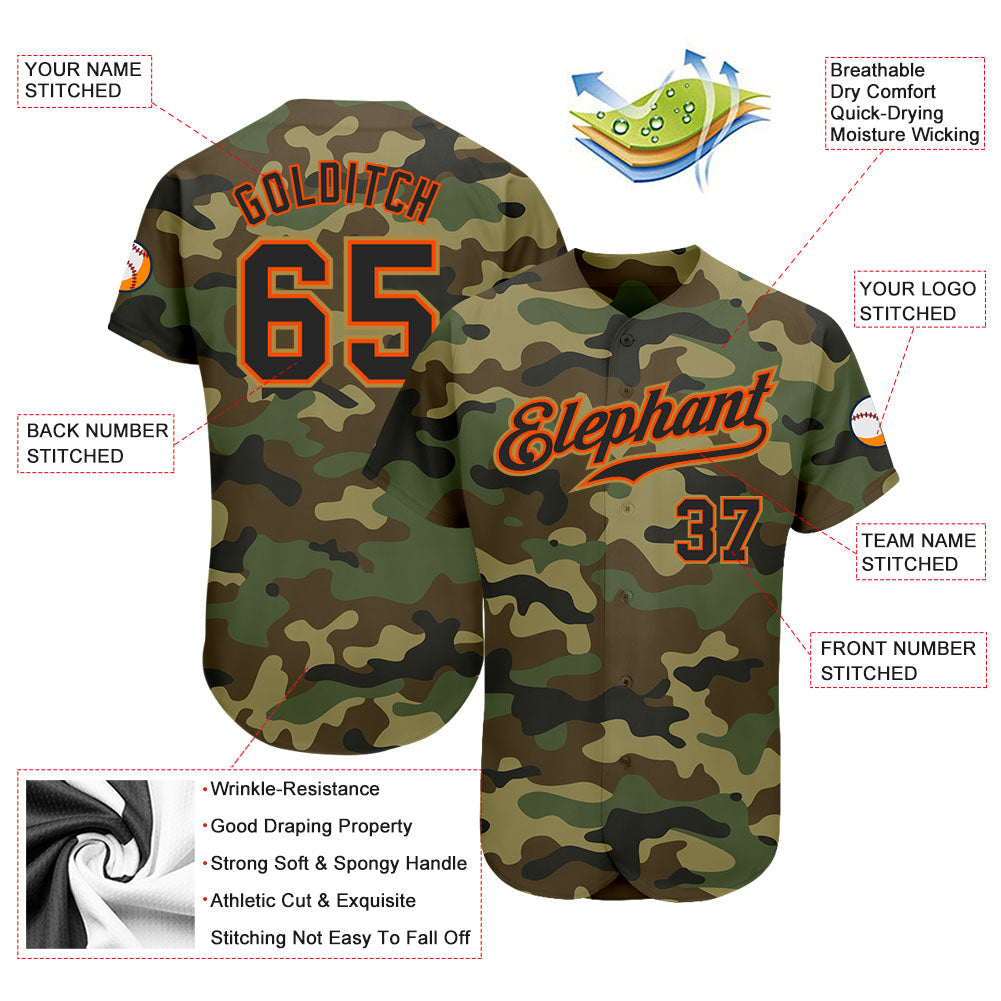 Custom-Camo-Black-Orange-Salute-To-Service-Baseball-MLB-Jersey-2843