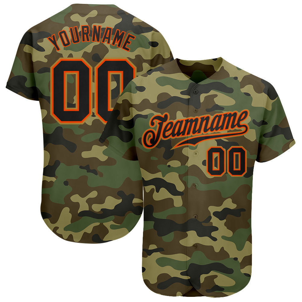 Custom-Camo-Black-Orange-Salute-To-Service-Baseball-MLB-Jersey-3046