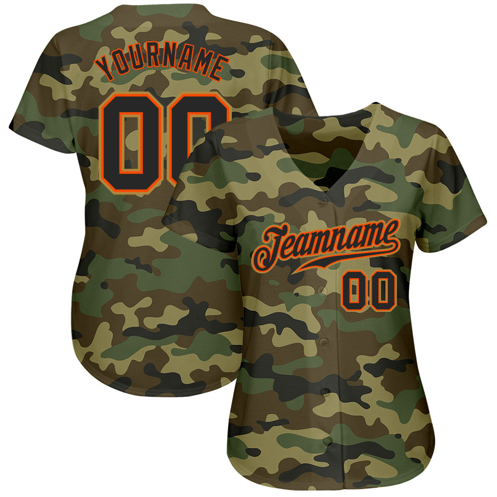 Custom-Camo-Black-Orange-Salute-To-Service-Baseball-MLB-Jersey-6904