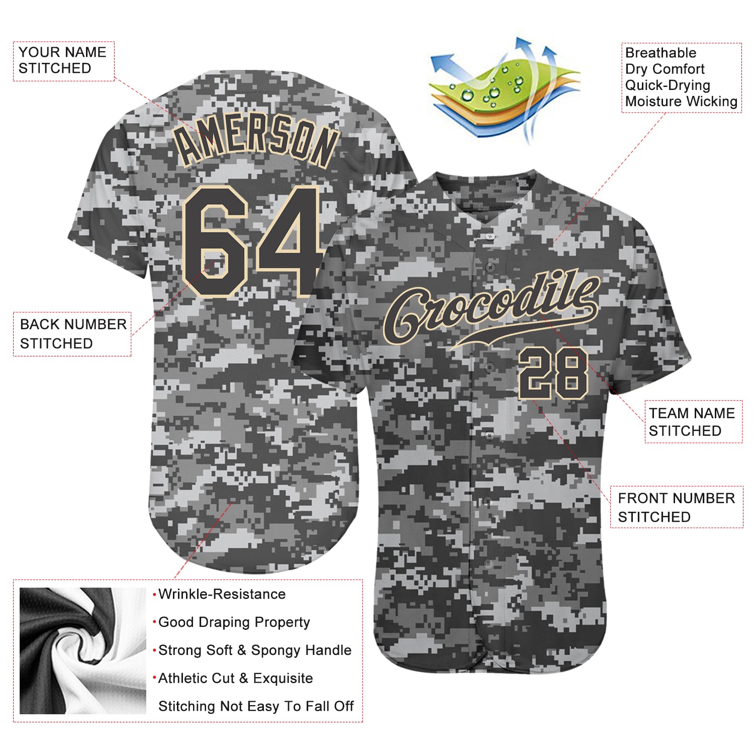 Custom-Camo-Steel-Gray-Cream-Salute-To-Service-Baseball-MLB-Jersey-5109