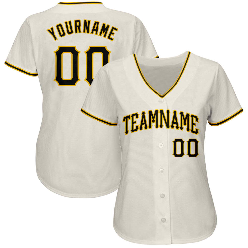 Custom-Cream-Black-Gold-Baseball-MLB-Jersey-9723