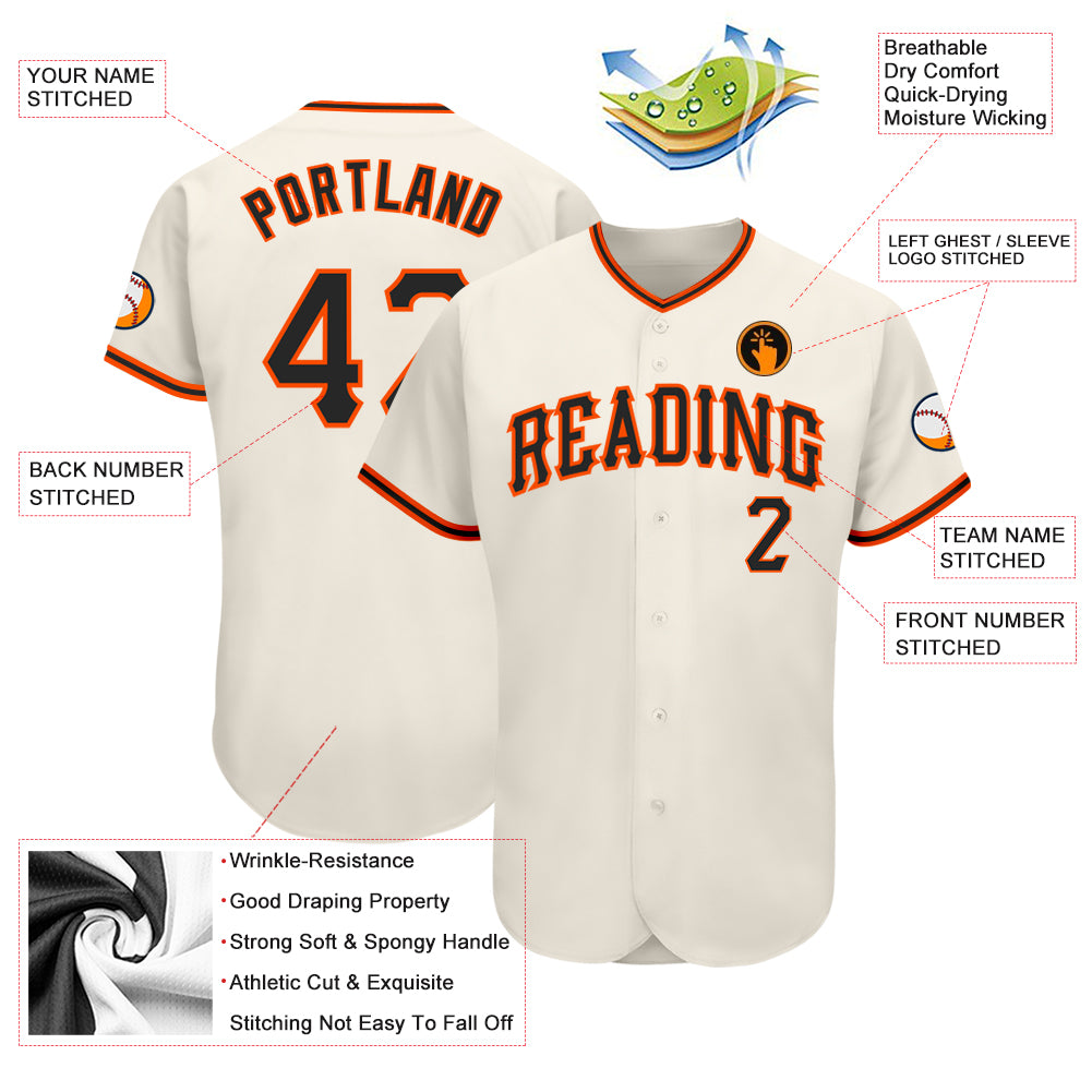 Custom-Cream-Black-Orange-Baseball-MLB-Jersey-9362