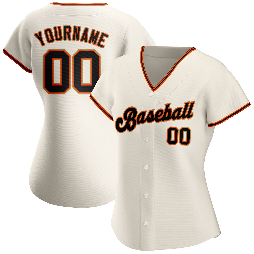 Custom-Cream-Black-Orange-Old-Gold-Baseball-MLB-Jersey-8719
