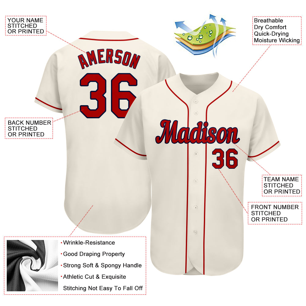 Custom-Cream-Red-Navy-Baseball-MLB-Jersey-3227