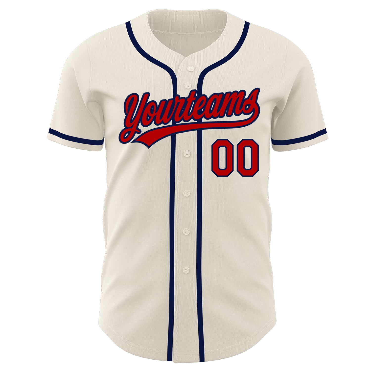 Custom-Cream-Red-Navy-Baseball-MLB-Jersey-5364