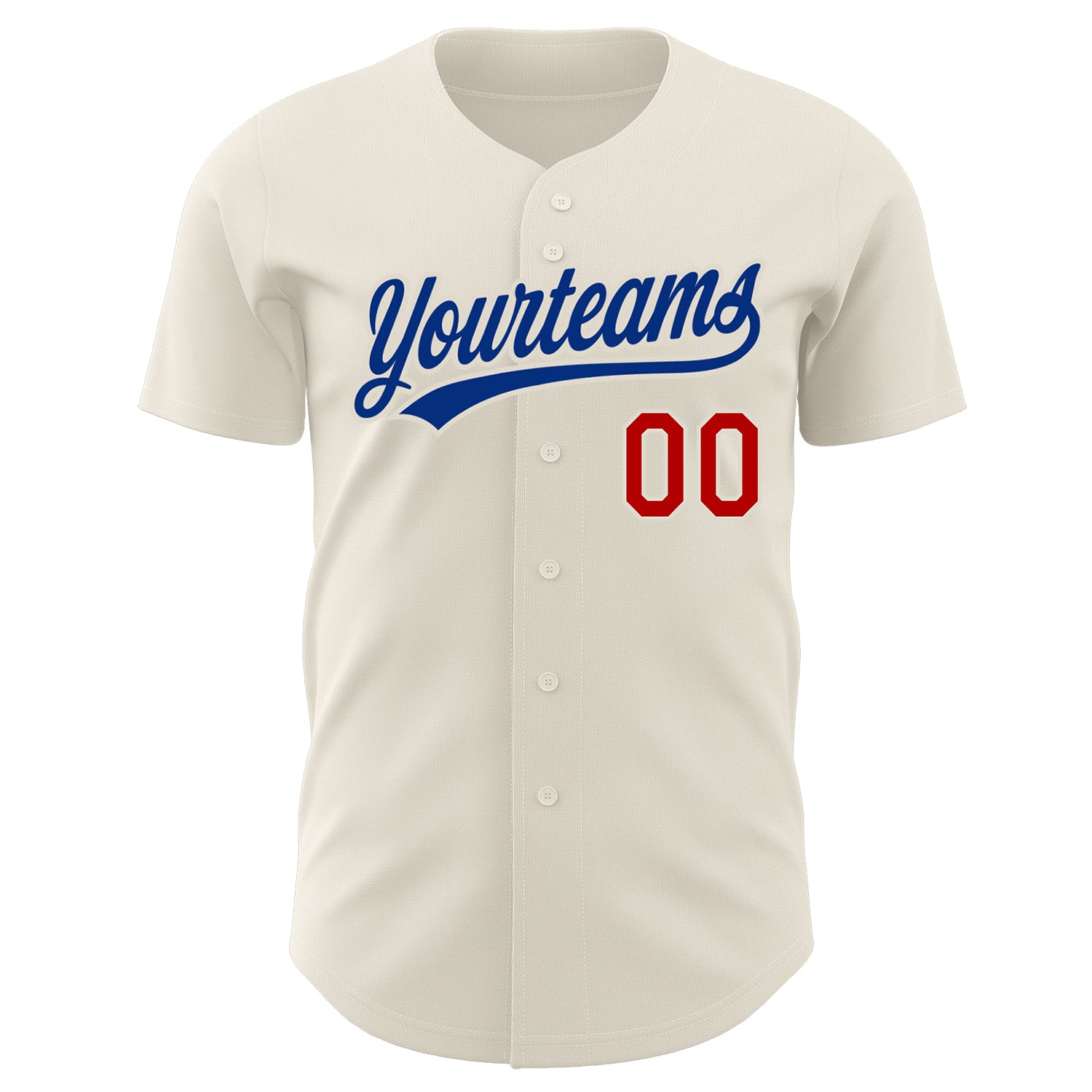Custom-Cream-Red-Royal-Baseball-MLB-Jersey-8524