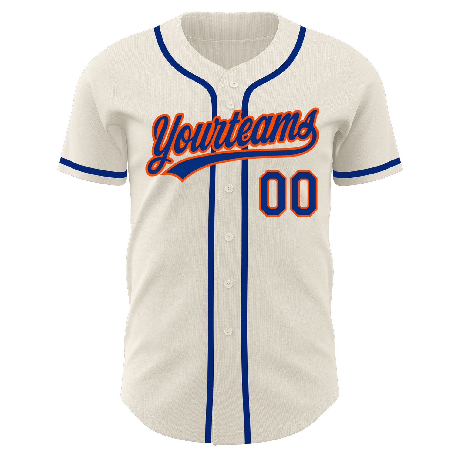Custom-Cream-Royal-Orange-Baseball-MLB-Jersey-7196