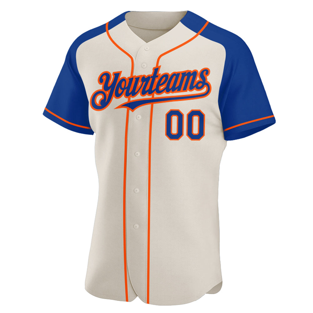 Custom-Cream-Royal-Orange-Baseball-MLB-Jersey-9779