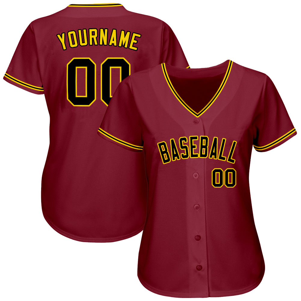Custom-Crimson-Black-Gold-Baseball-MLB-Jersey-4246